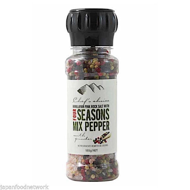 Pink Rock Salt with Four Seasons Mix Pepper