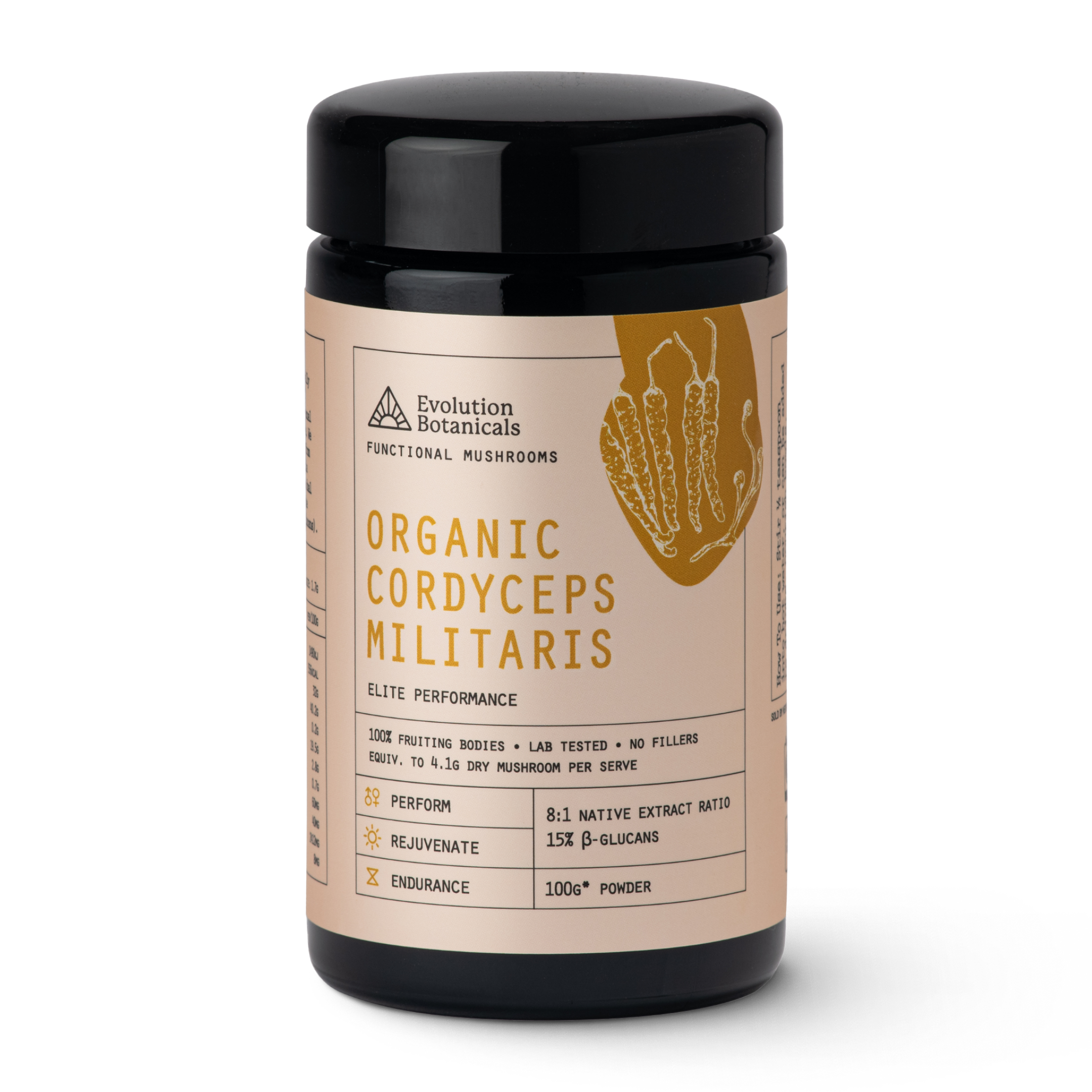 Organic Cordyceps militaris Jar