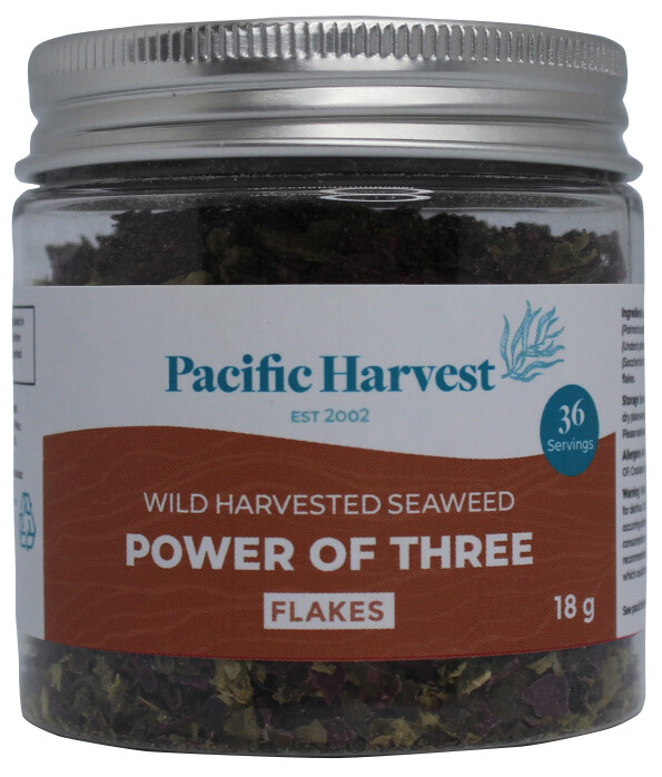 Power of 3 Seaweed Flake Blend Atlantic Dulse, Sea lettuce, Sugar kelp - France