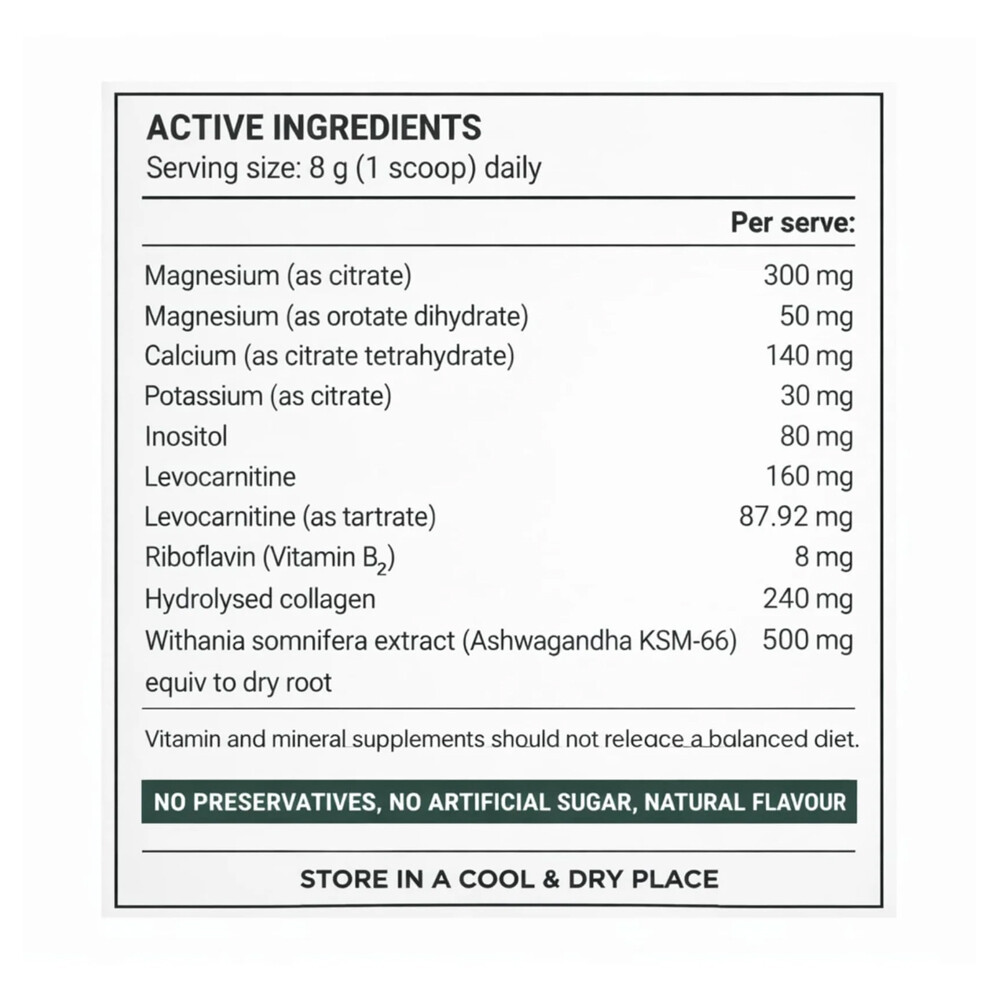 Magnesium Recovery Powder with Adaptogens