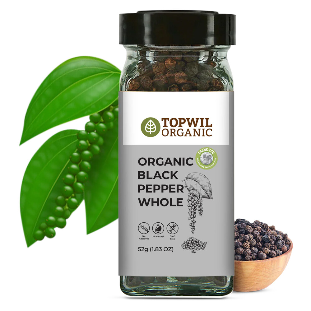 Organic Black Pepper Whole 