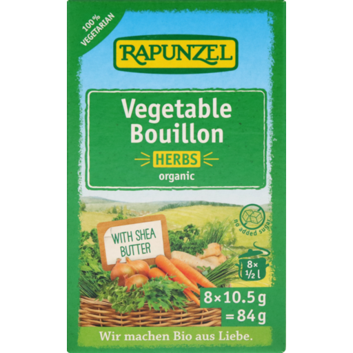 Vegetable Bouillon Cubes (Herbs with Shea Butter)