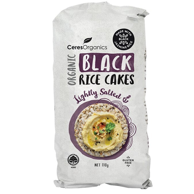 Organic Black Rice Cakes, Lightly salted