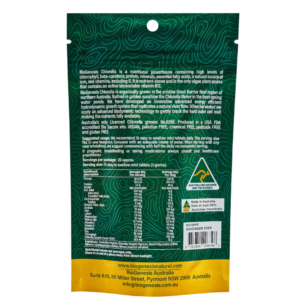 Australian Organic Chlorella Mixed Berries - Buy 8 Get 2 Free