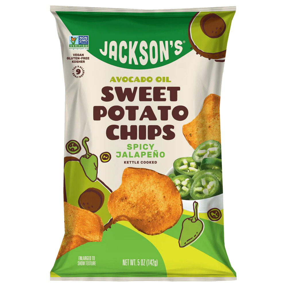 Avocado Oil Sweet Potato Chips Spicy Jalapeno