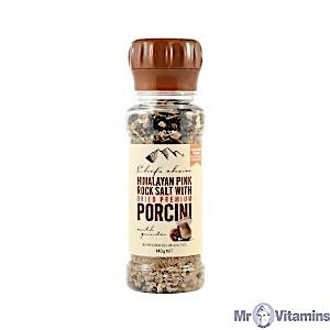 Pink Rock Salt with Porcini Grinder