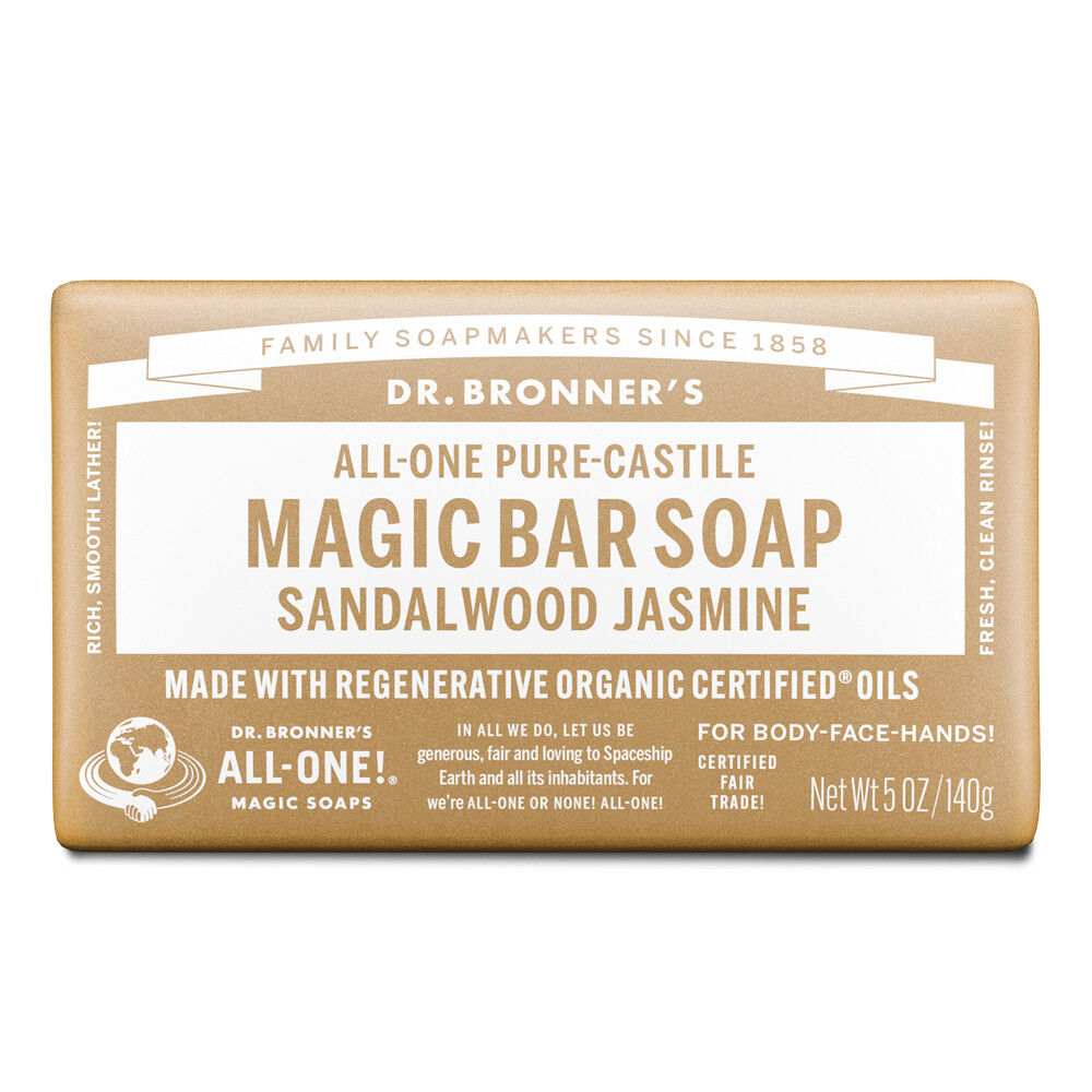 Sandalwood Jasmine Pure-Castile Magic Bar Soap