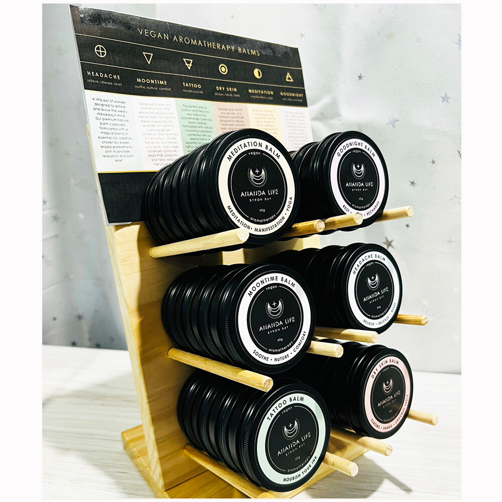 Aromatherapy Balm Stand incl. 5 x Each Balm