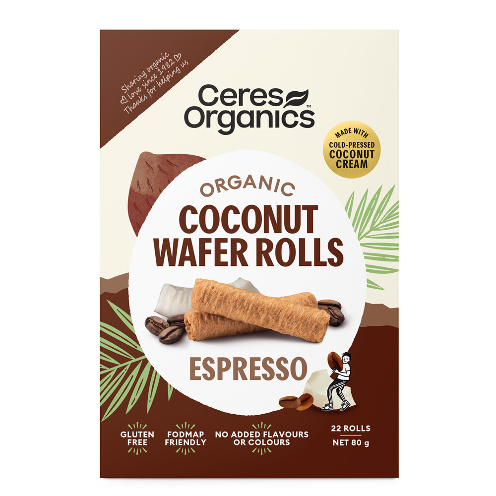 Coconut Wafer Rolls - Espresso