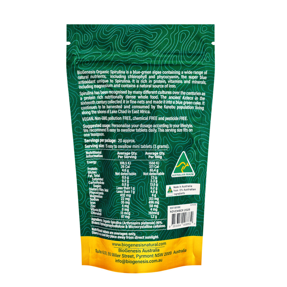 Organic Spirulina - Buy 8 Get 2 Free