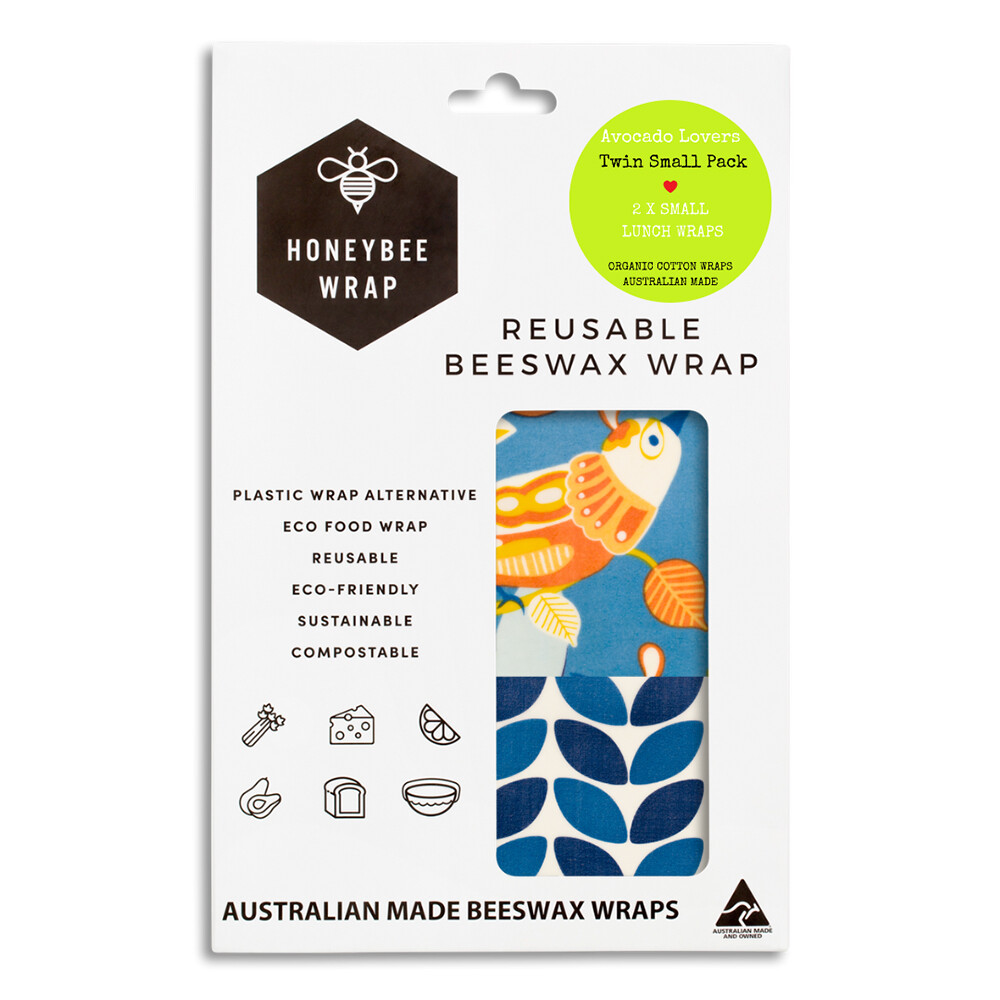 2 x Small Reusable Beeswax Wraps