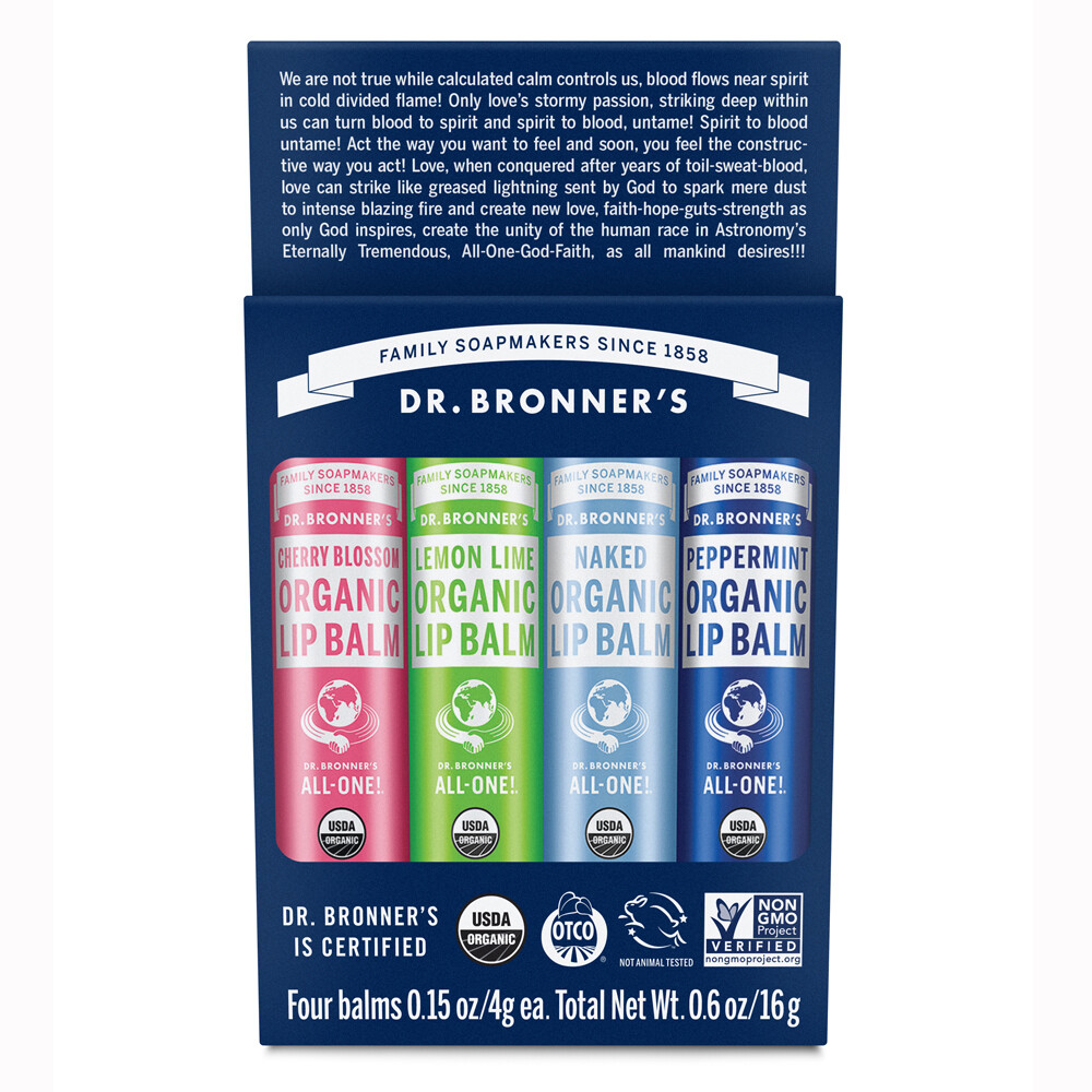  Dr. Bronner's Lip Balm 4-pack