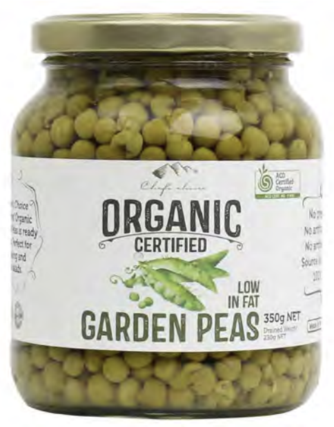 Organic Garden Peas