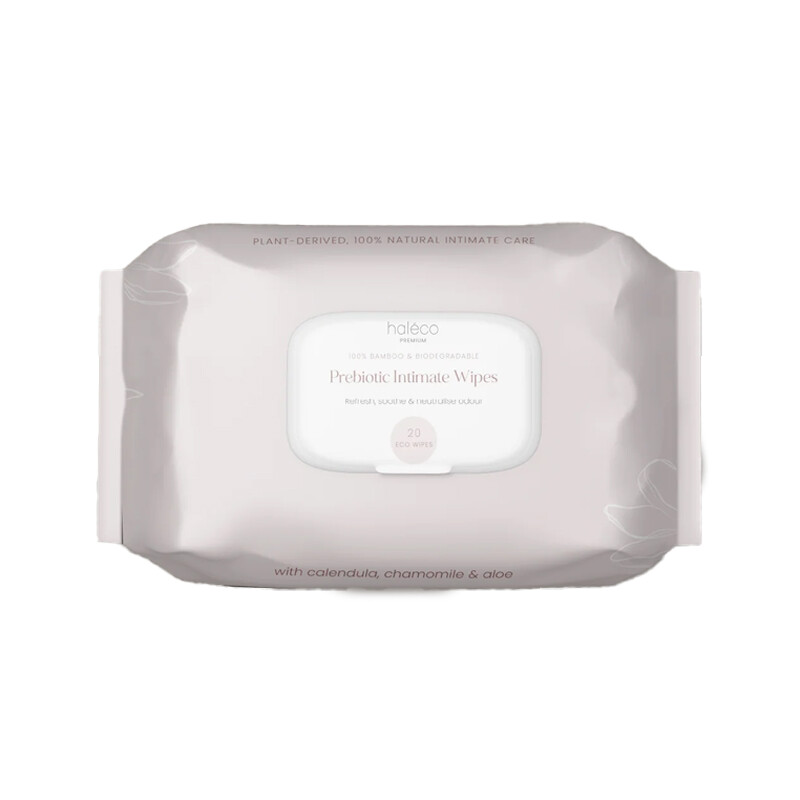 Haleco Bamboo Prebiotic Intimate Wipes