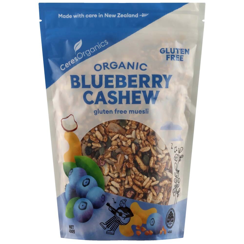Gluten Free Muesli with Blueberry & Cashew 