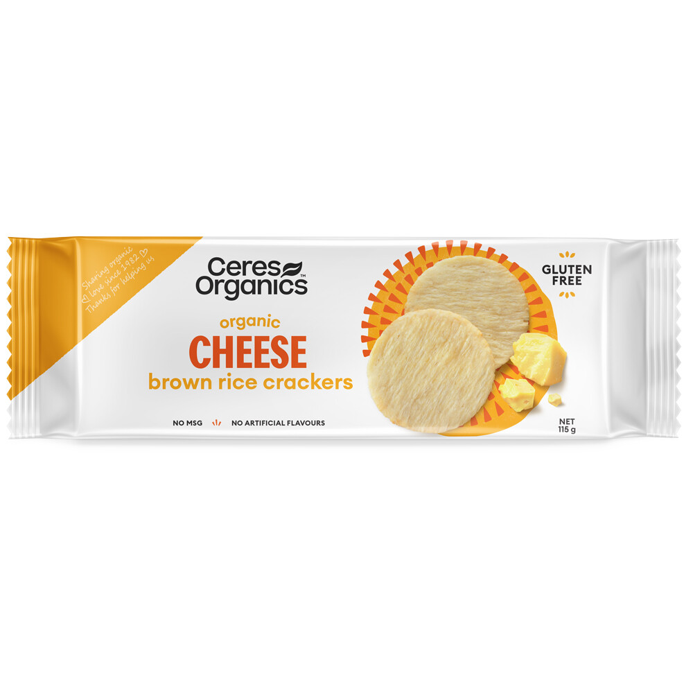Organic Brown Rice Crackers Cheese