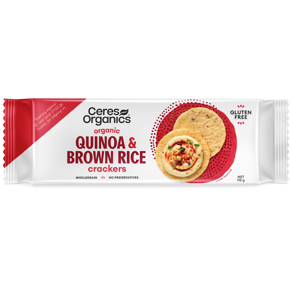 Brown Rice Crackers w/ Quinoa