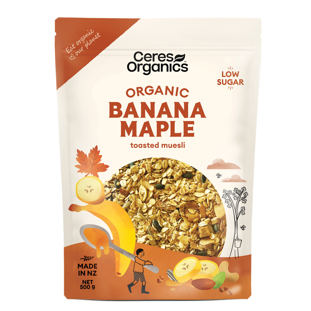 Ceres Organic Banana Maple Low Sugar Muesli