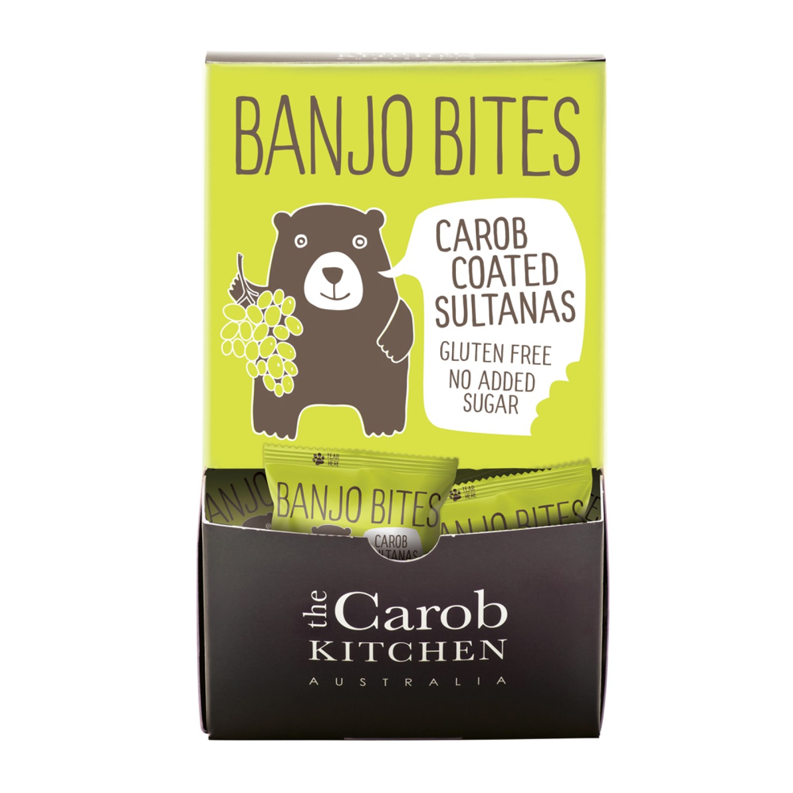 Banjo Bites Carob Coated Sultanas Dispenser Buy Shop All Online