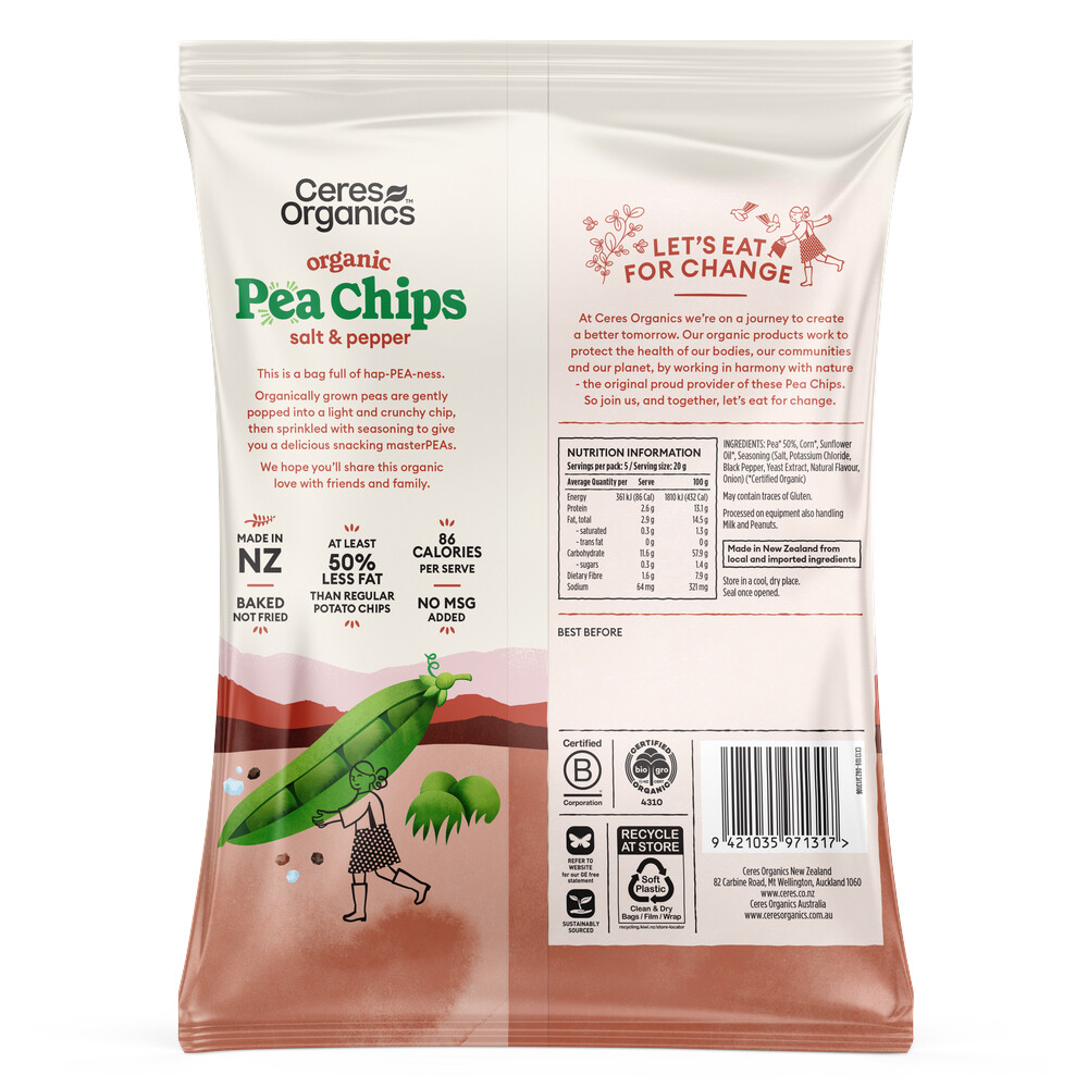 Pea Chips - Salt & Pepper