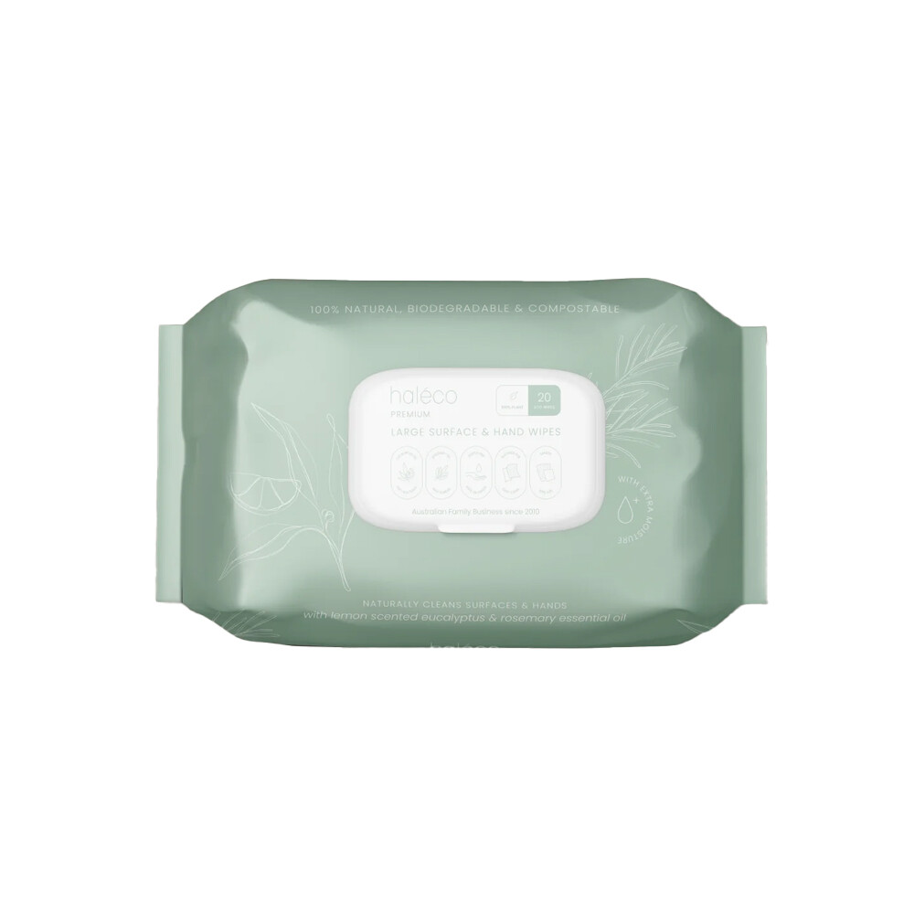 Haleco Large Surface & Hand Wipes
