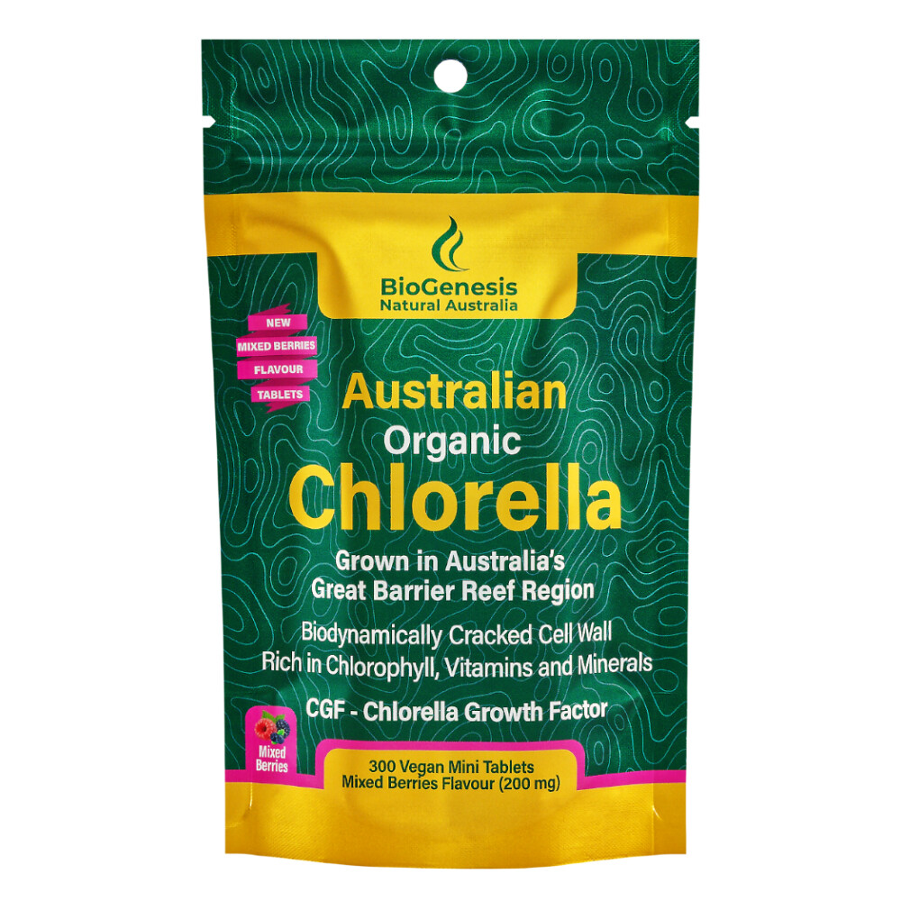 Australian Organic Chlorella Mixed Berries - Buy 8 Get 2 Free