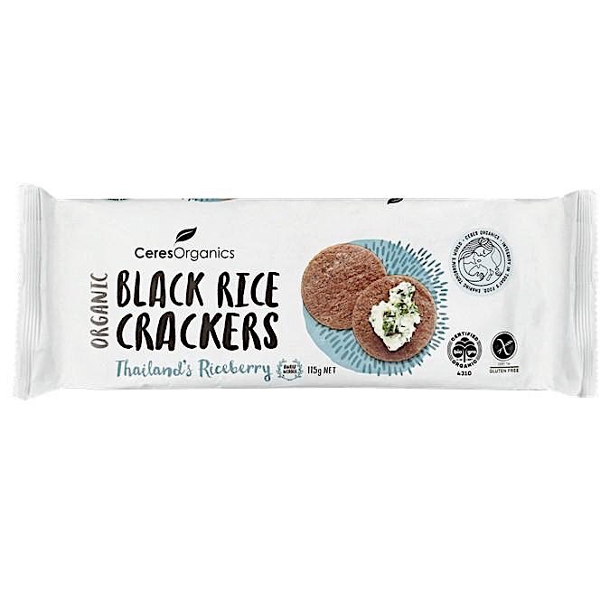 Black Rice Crackers w/ Riceberry