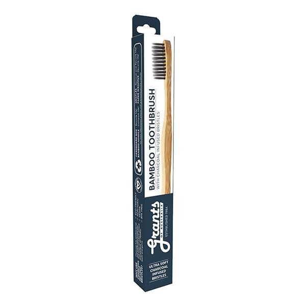 Charcoal Bamboo Toothbrush - Adults Ultra Soft