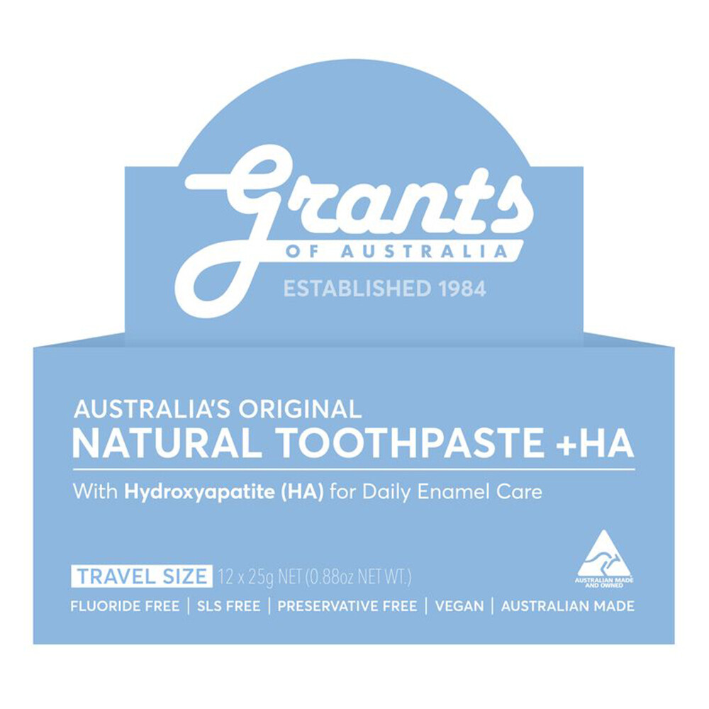 Whitening + HA Natural Toothpaste - MINI TRAVEL SIZE