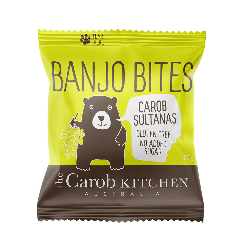 Banjo BITES Carob Coated Sultanas MULTI PACK