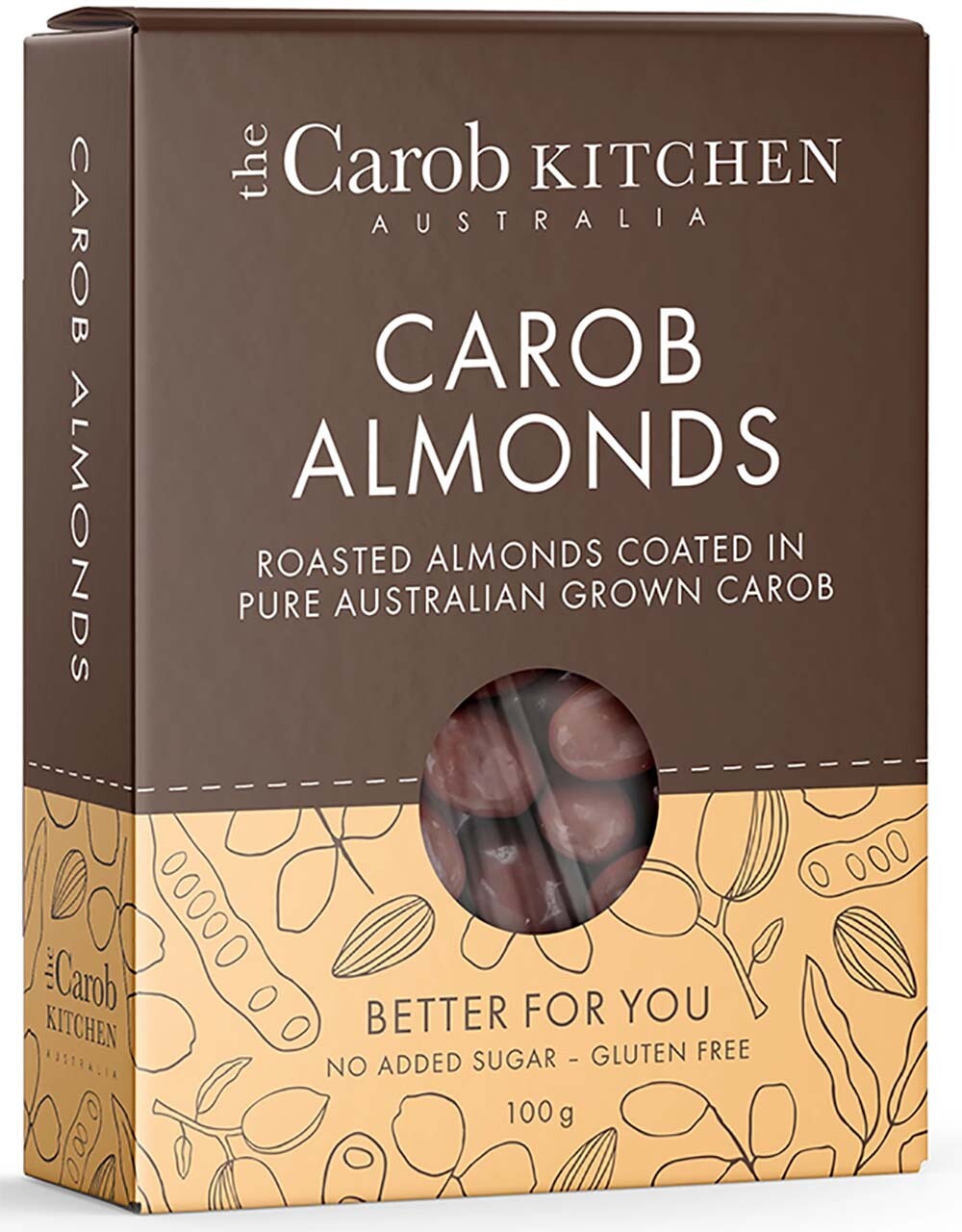 Carob Coated Almonds