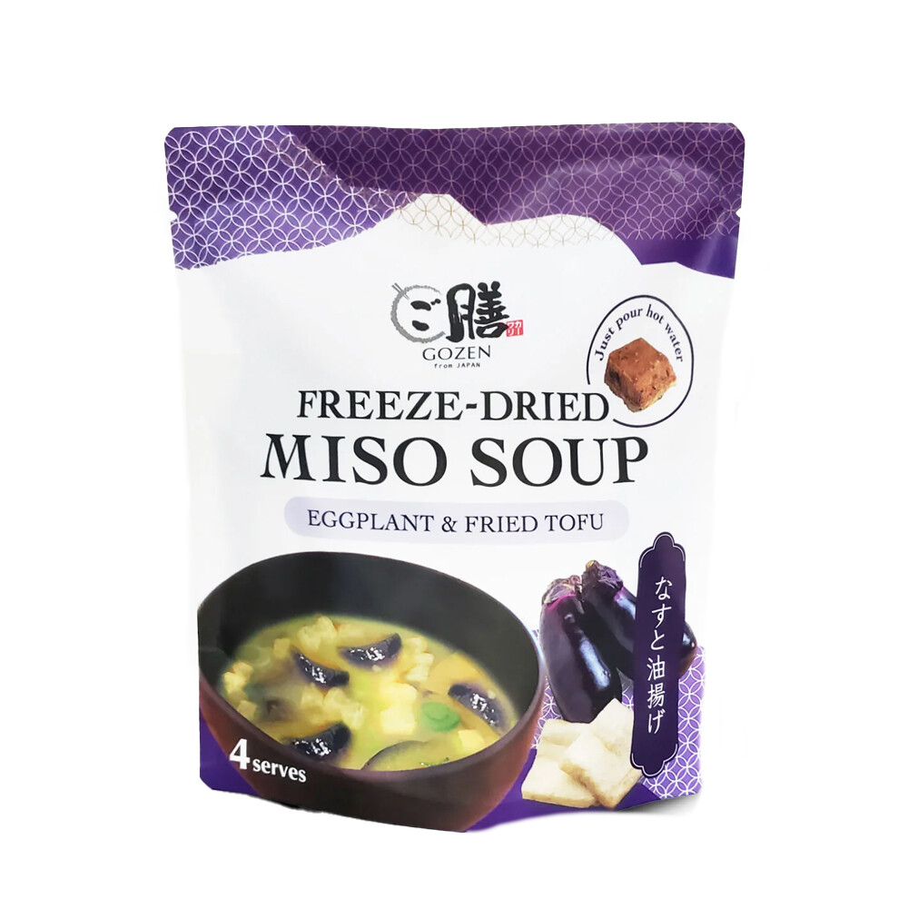 Gozen Freeze Dried Miso Soup - Eggplant & Fried Tofu 