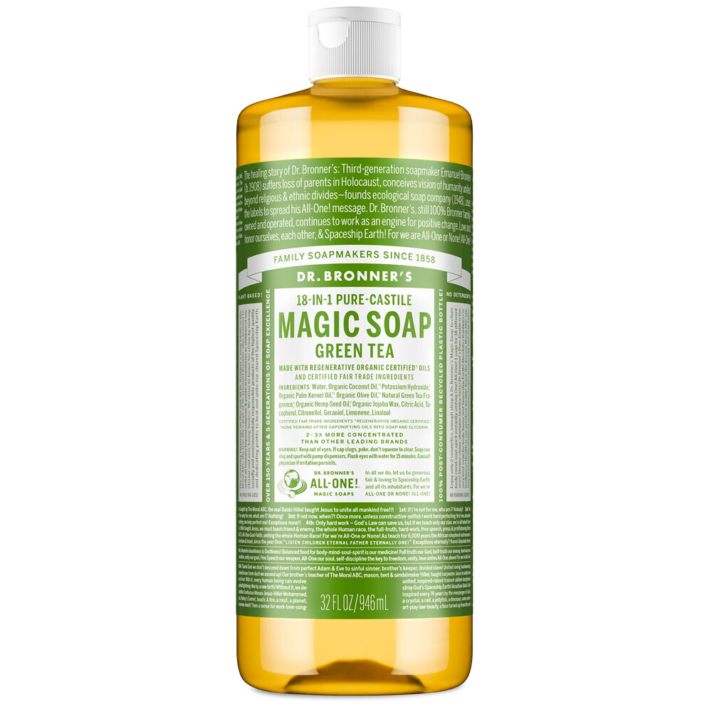 Green Tea Pure-Castile Magic Liquid Soap