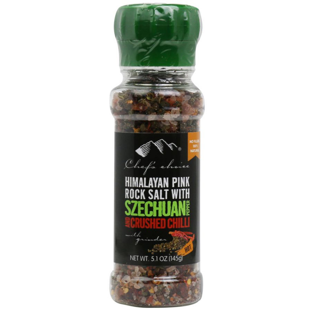 Himalayan Pink Rock Salt w/ Szechuan Pepper & Crushed Chilli