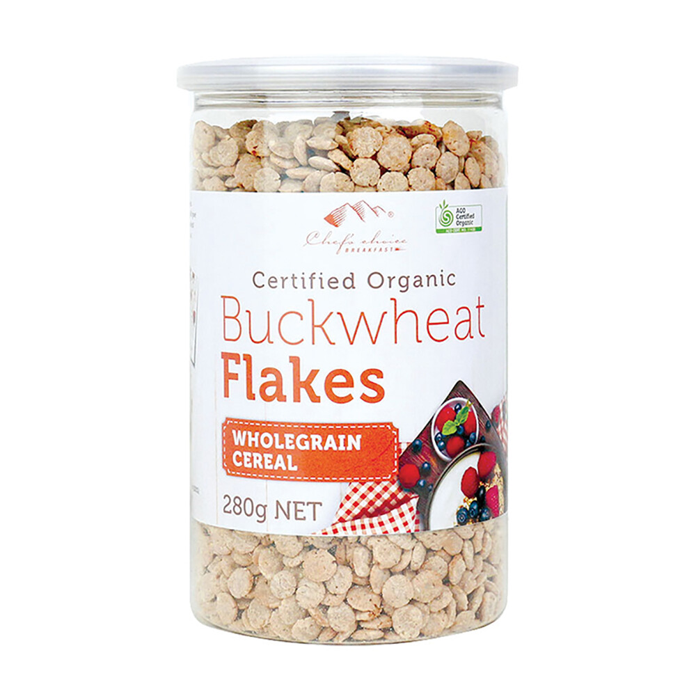 Org Buckwheat Flakes w Grain