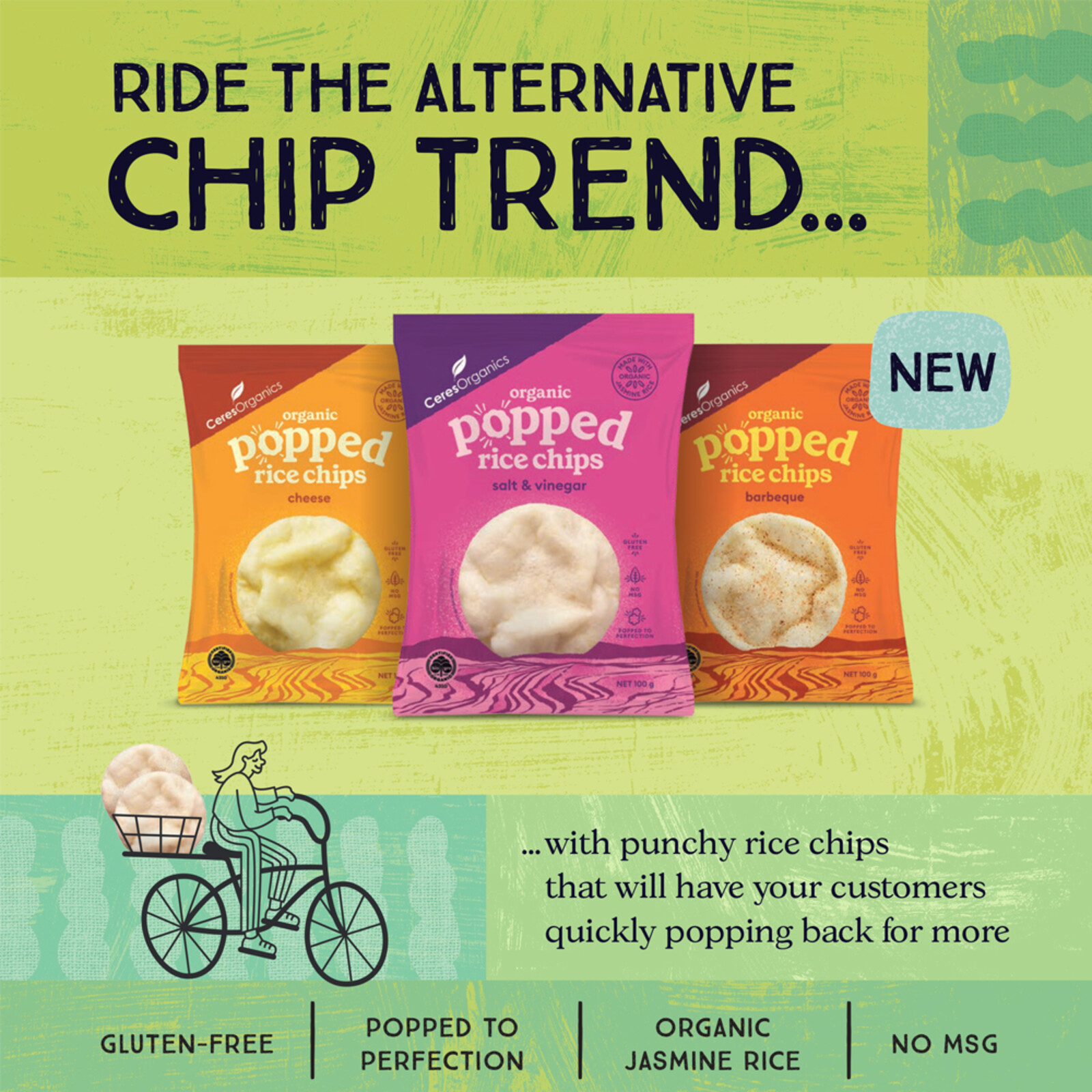 Popped Rice Chips Salt & Vinegar | Buy Shop All Online | Little Valley