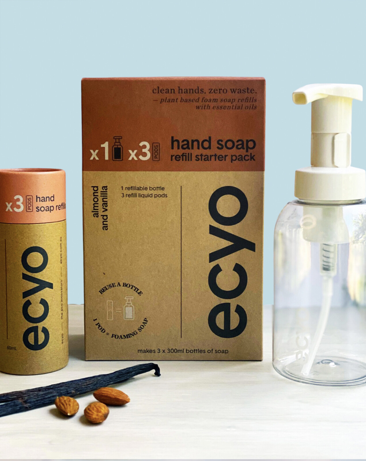 Almond & Vanilla Hand Soap Starter Pack Buy All Categories Online Little Valley Distribution