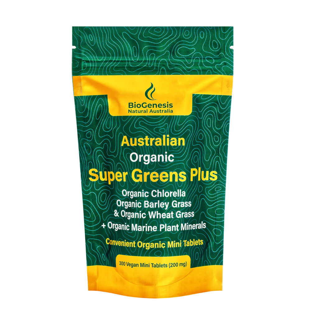 Australian Organic Super Greens Plus - Buy 8 Get 2 Free