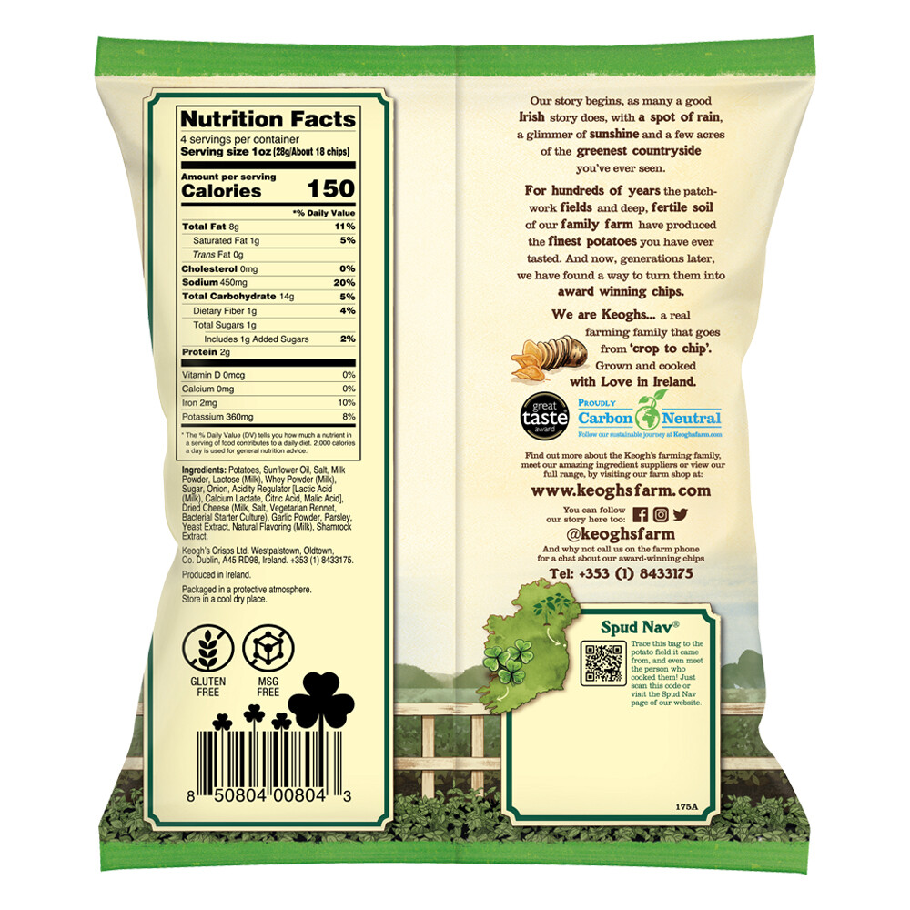 Sour Cream & Shamrock Chips