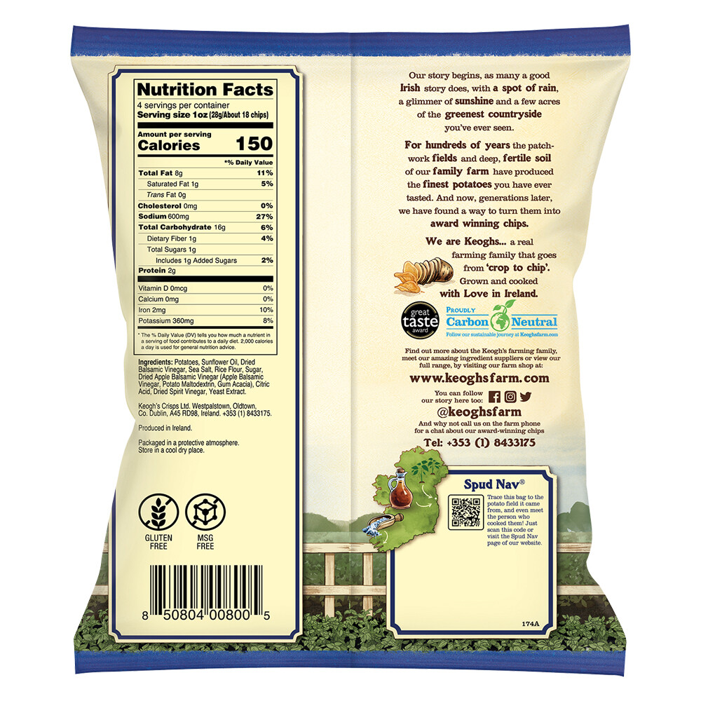 Atlantic Sea Salt & Sweet Irish Vinegar Chips