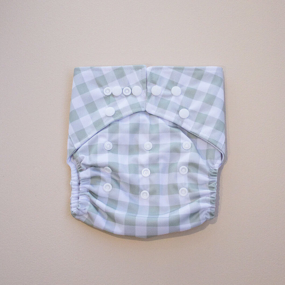 Pandas by Luvme Swim Nappy SAGE CHECK