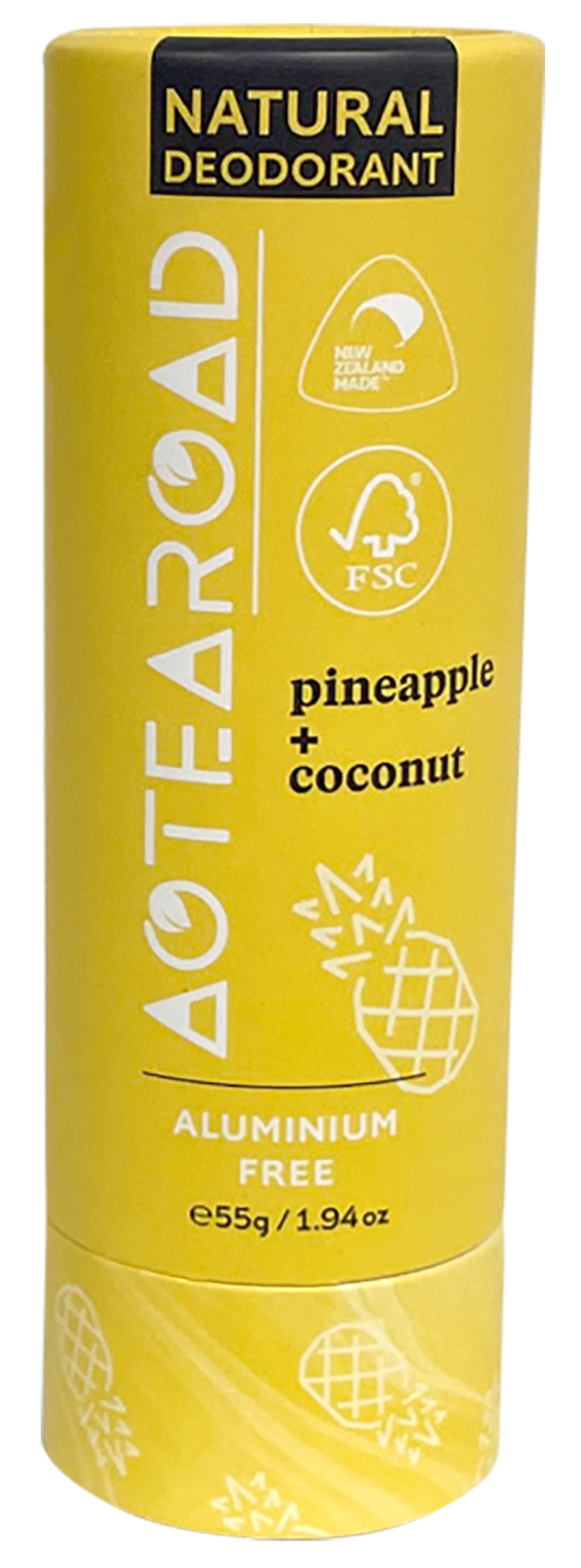 Natural Deodorant Stick Pineapple + Coconut