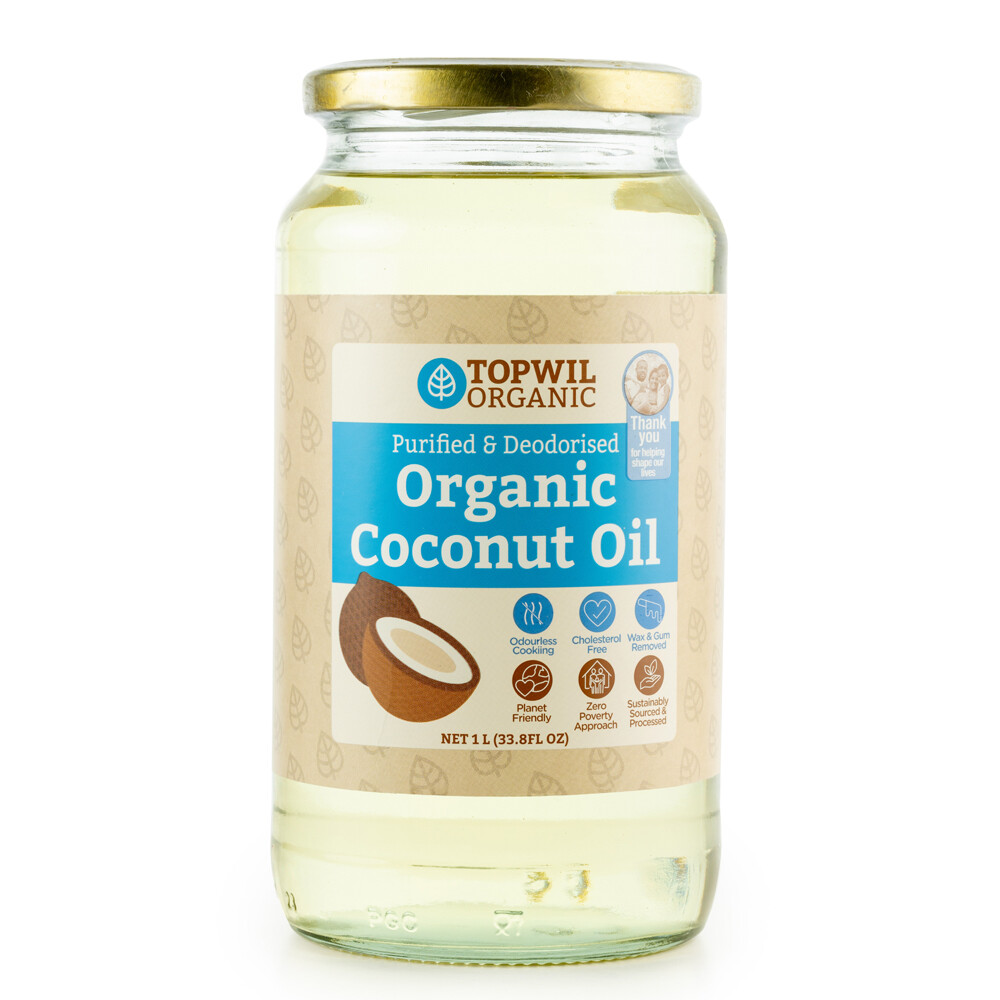 Purified & Deodorised Organic Coconut Oil