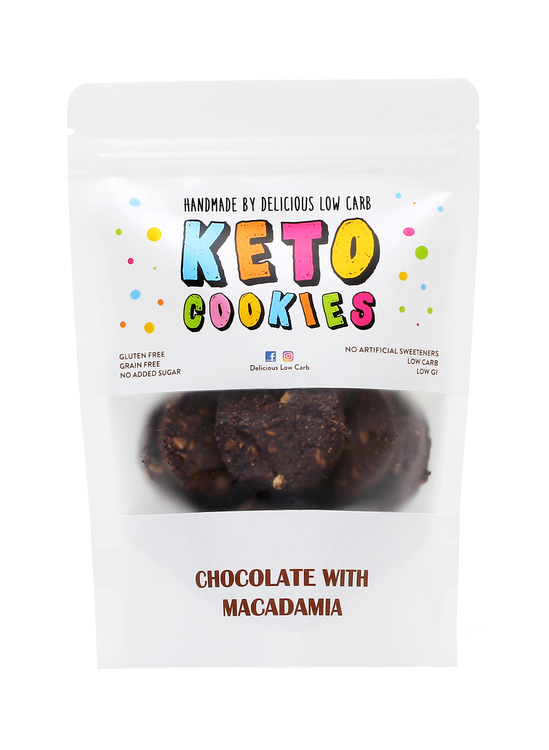 Chocolate with Macadamia Keto Cookies