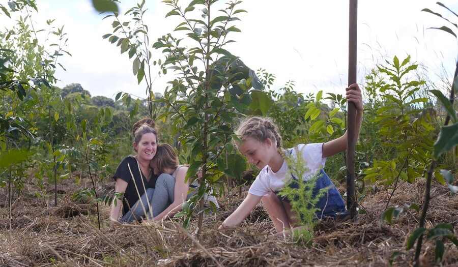 Mother's Day tree planting with Brunswick Valley Landcare