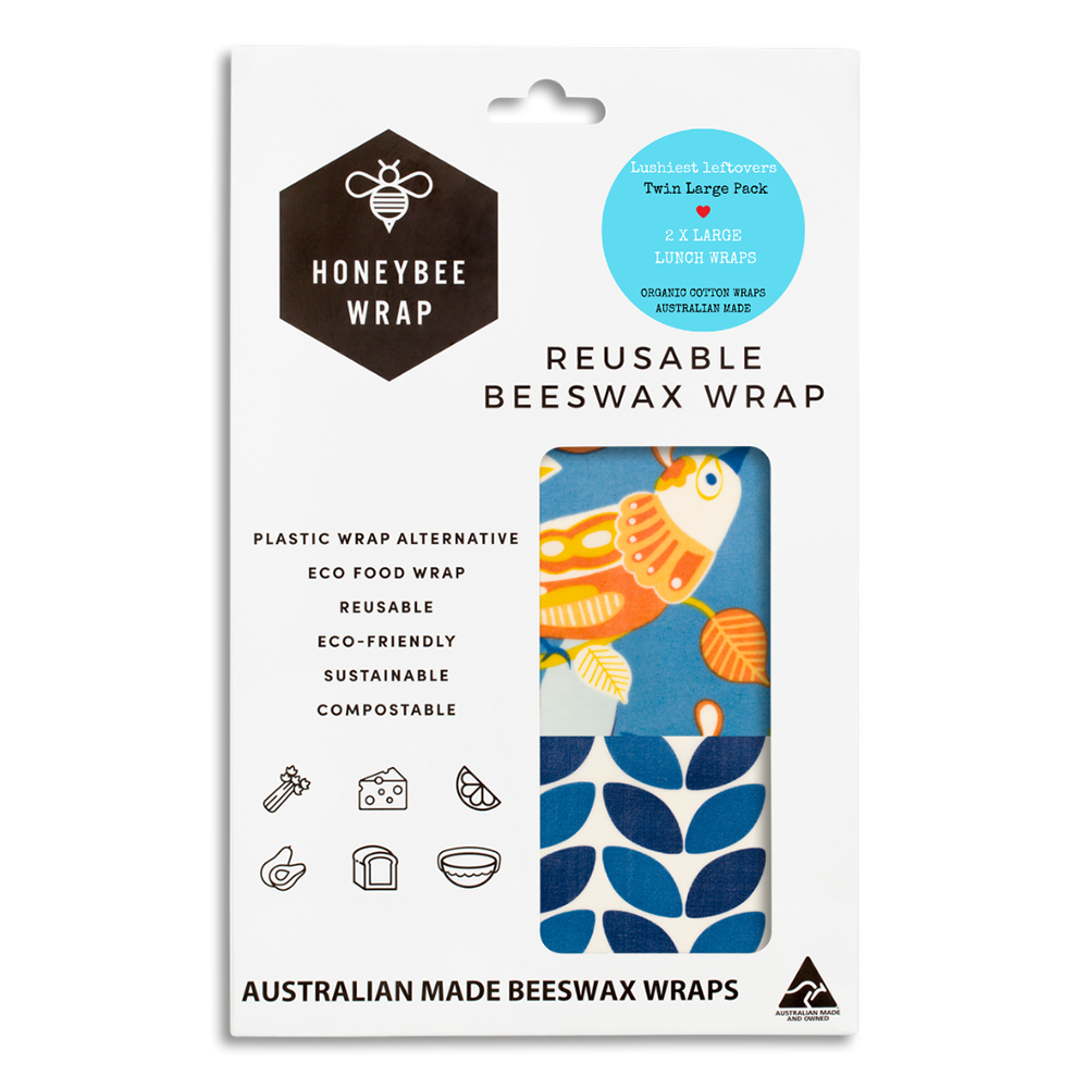 2 x Large Reusable Beeswax Wrap — image 2