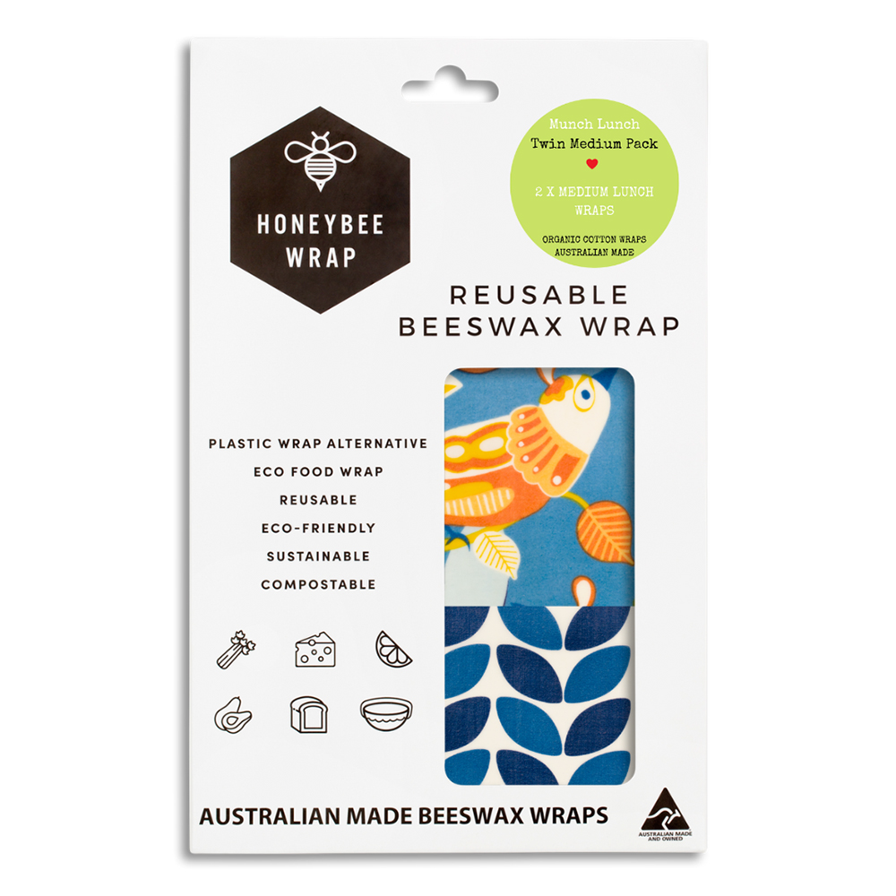 2 x Medium Reusable Beeswax Wraps — image 2