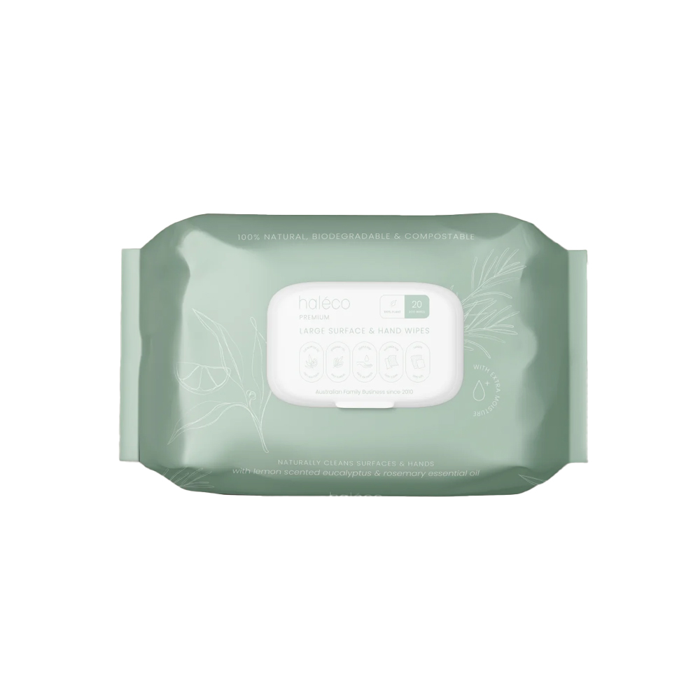Haleco Large Surface & Hand Wipes