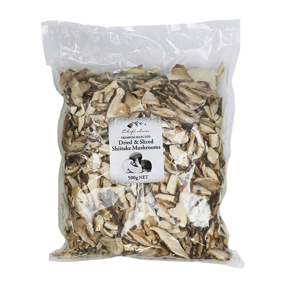 Dried and Sliced Shiitake Mushrooms