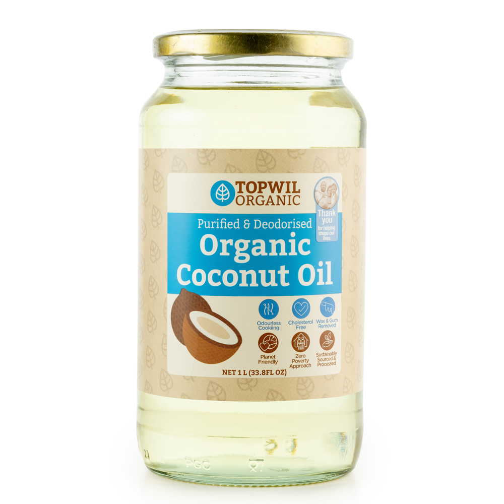 Purified & Deodorised Organic Coconut Oil
